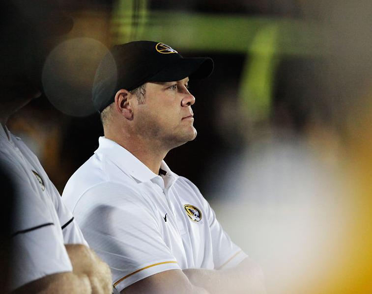 Barry Odom watches from the sideline (copy)